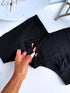 (2pcs) String type panties T0153 - BEIGE + BLACK